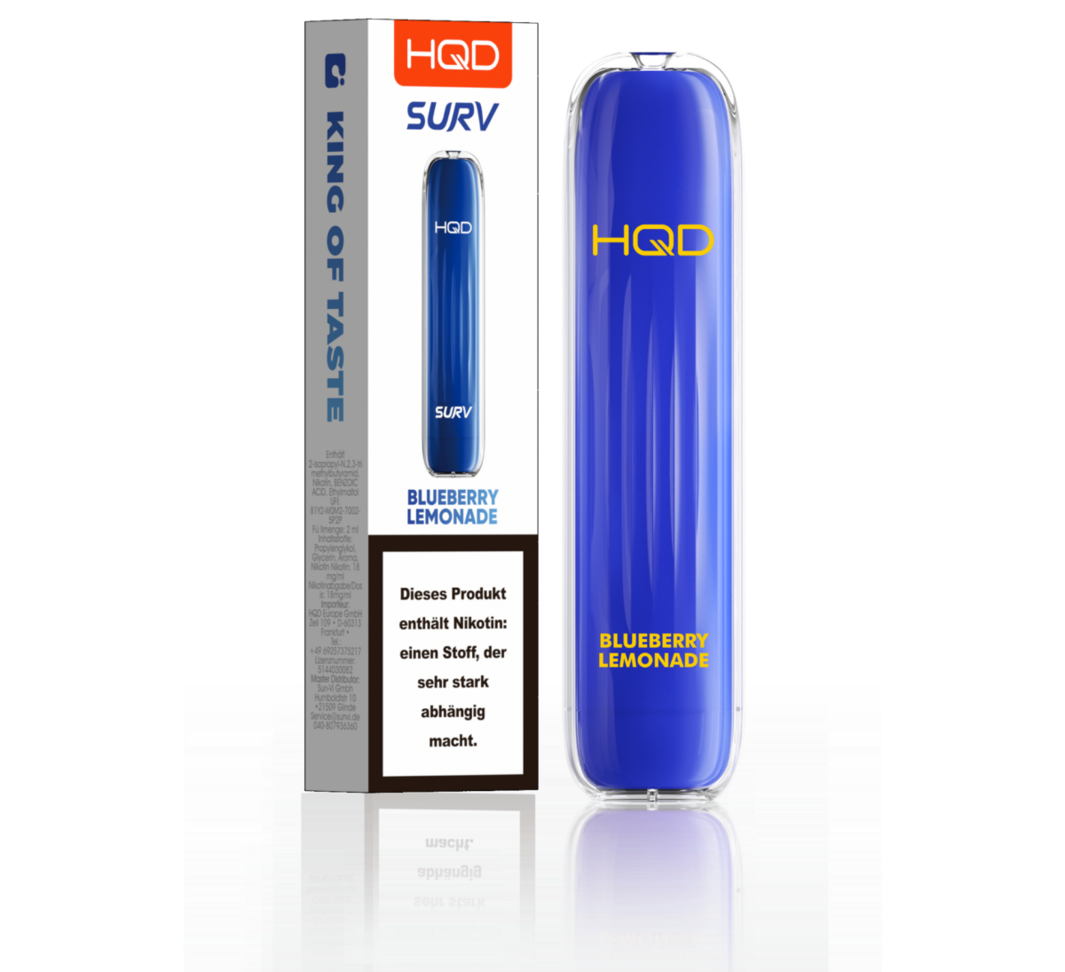 HQD E-Shisha Surv 600 - Blueberry Lemonade