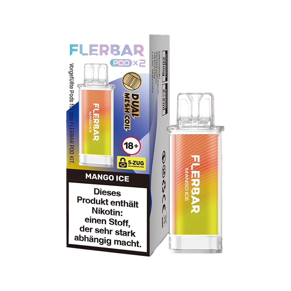 Flerbar POD (2stk) - Mango Ice 20mg