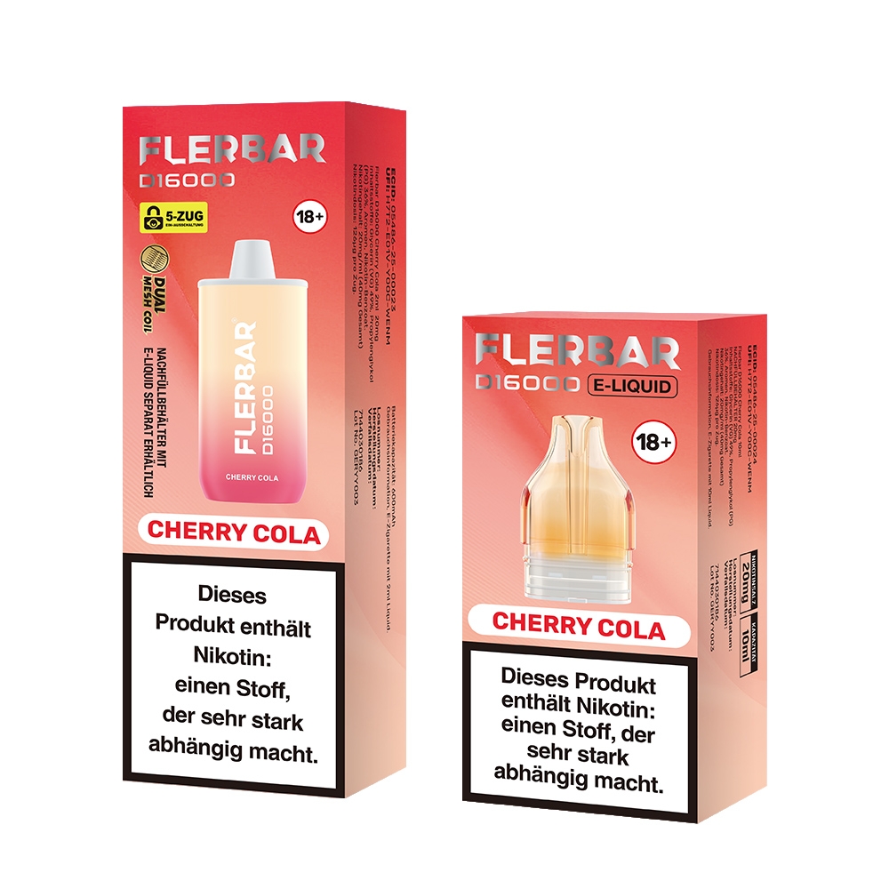 Flerbar D16000 - Cherry Cola