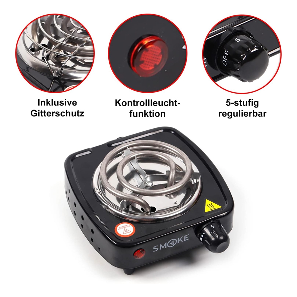 Smoke2u Kohleanzünder - Hot Plate Medium 500W