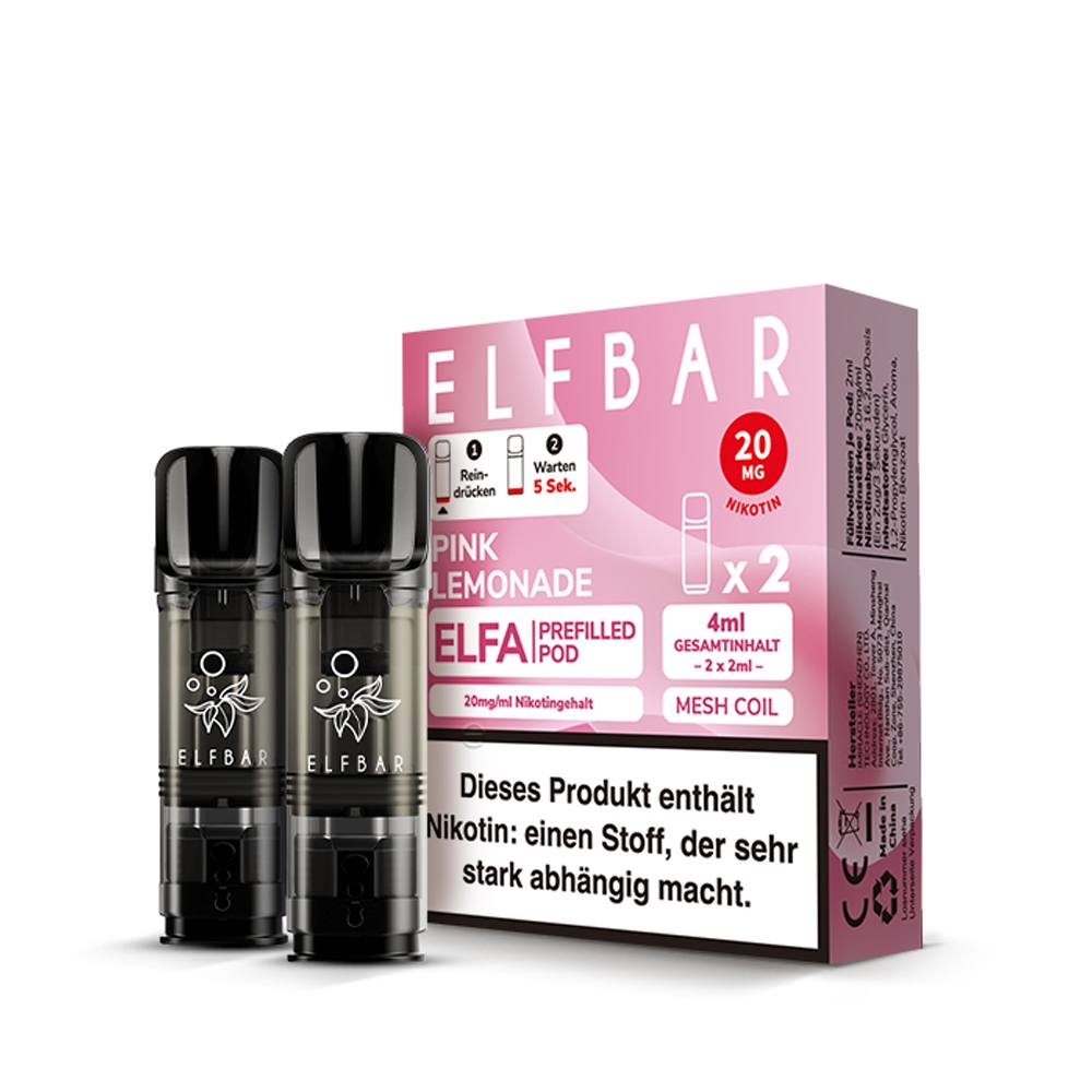Elfbar ELFA POD (2stk) - Pink Lemonade 20mg