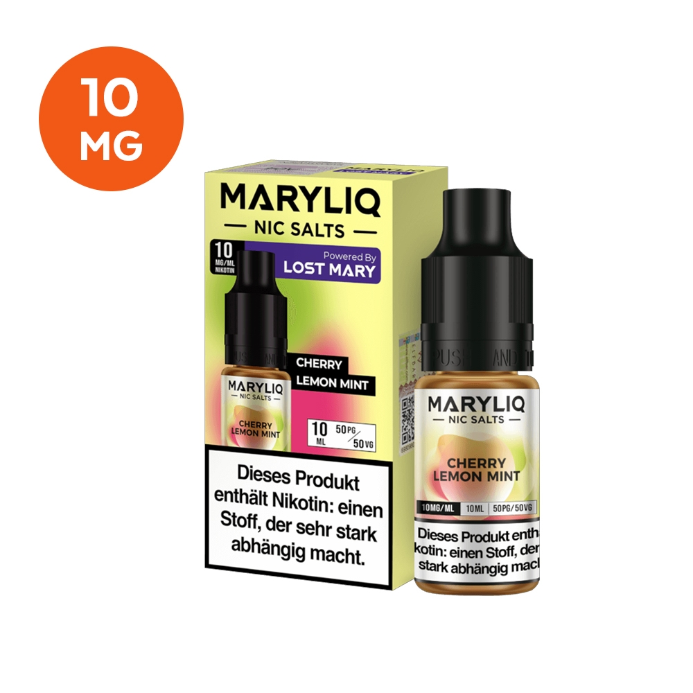MARYLIQ Nikotinsalz Liquid 10mg - Cherry Lemon Mint
