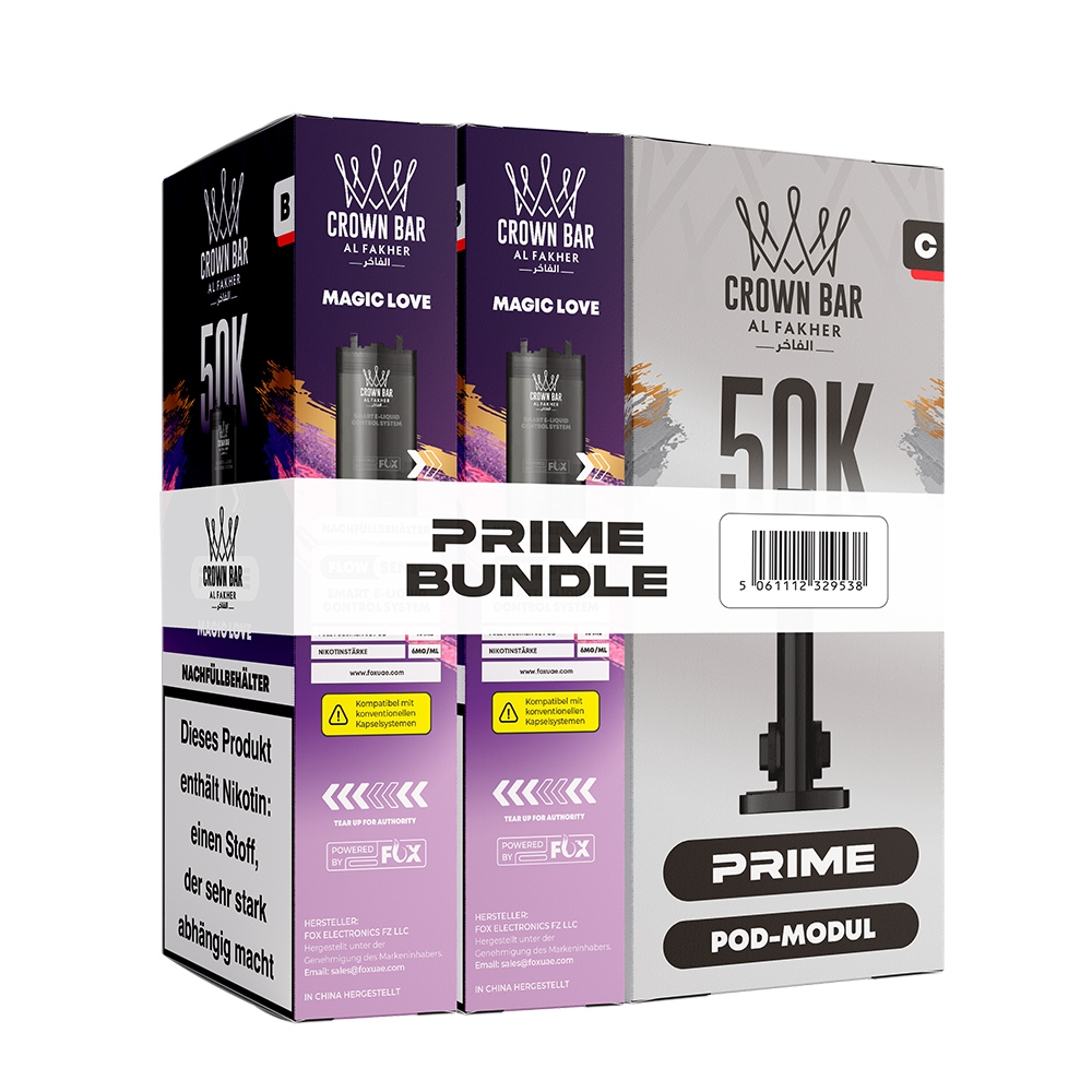 Al Fakher Hypermax Prime 50K (2er Pods + Coil) - Magic Love