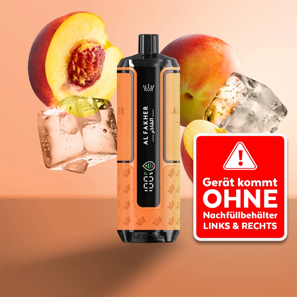 Al Fakher 20K Hypermax Basisgerät - Peach Ice