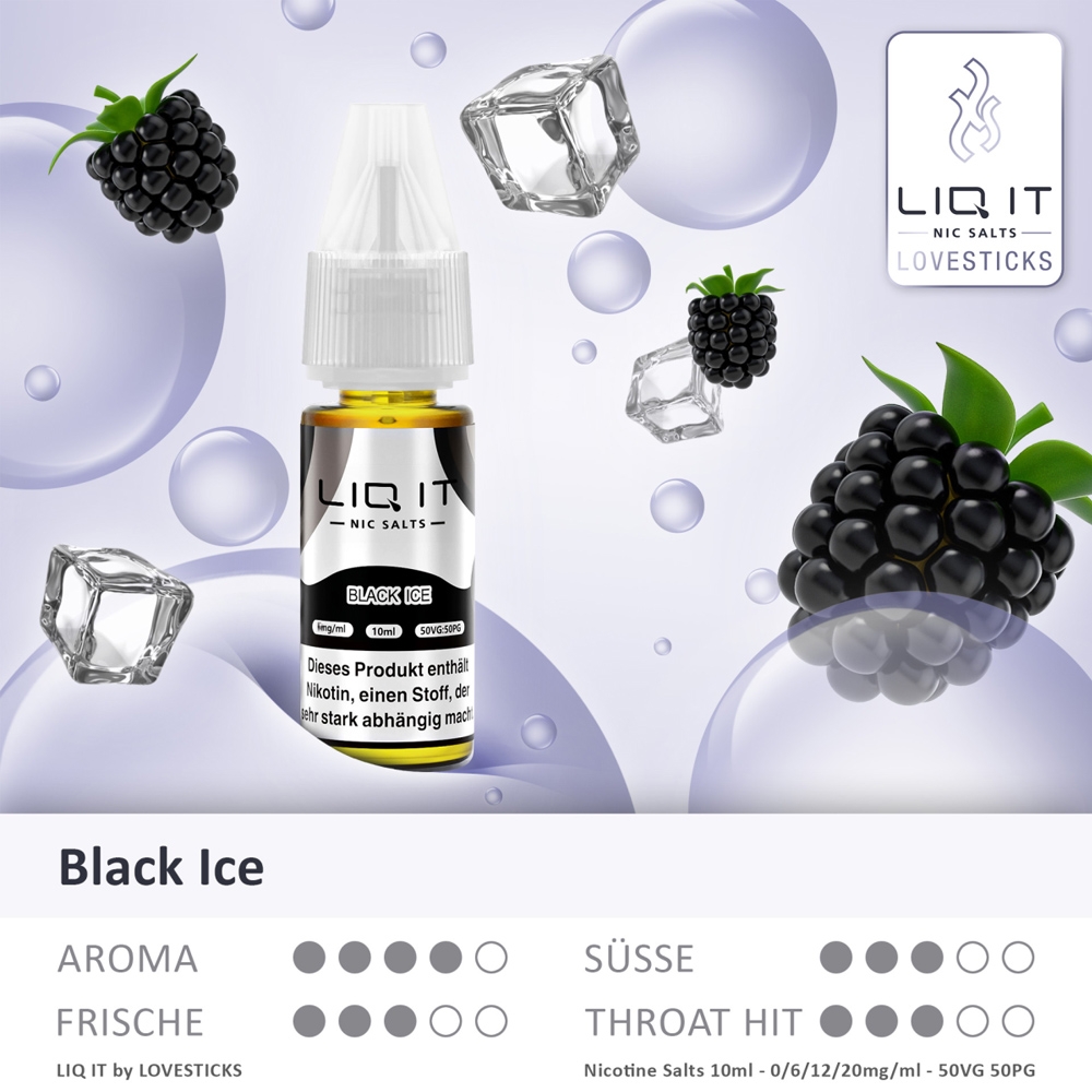 Lovesticks LIQ IT 12mg - Black Ice 