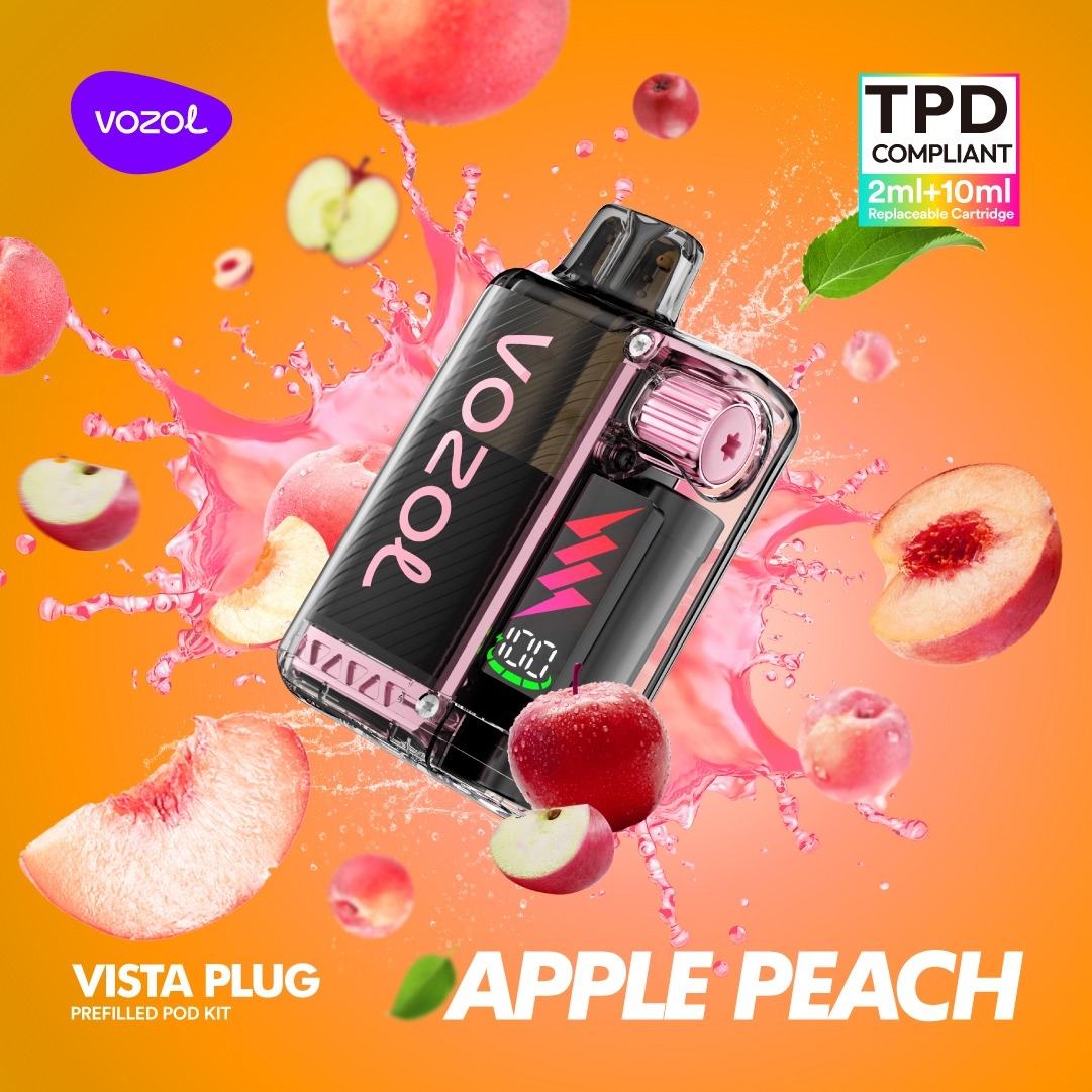 Vozol Vista Plug Starterkit 15000 - Apple Peach