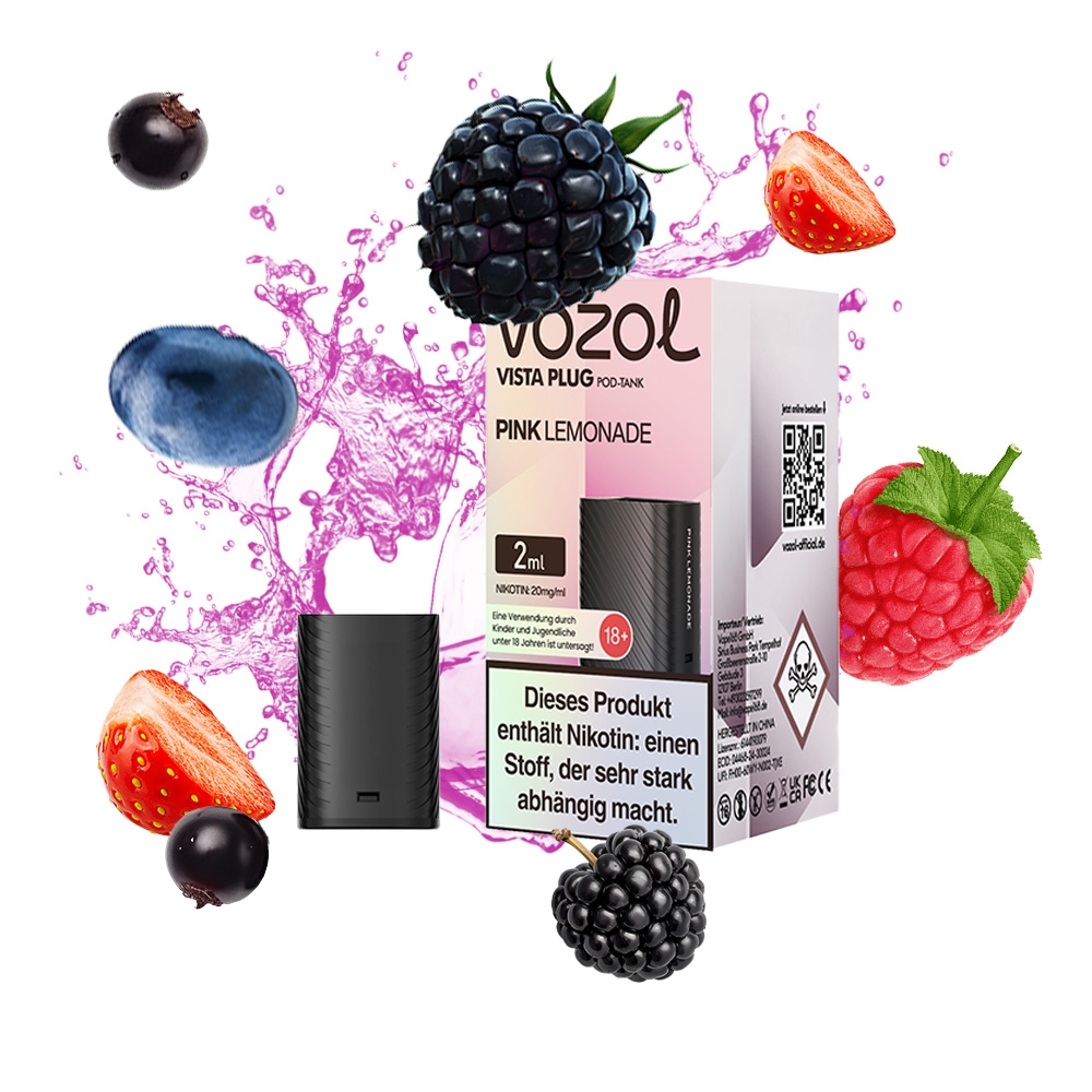 Vozol Vista Plug Verdampfer Pod 2ml - Pink Lemonade