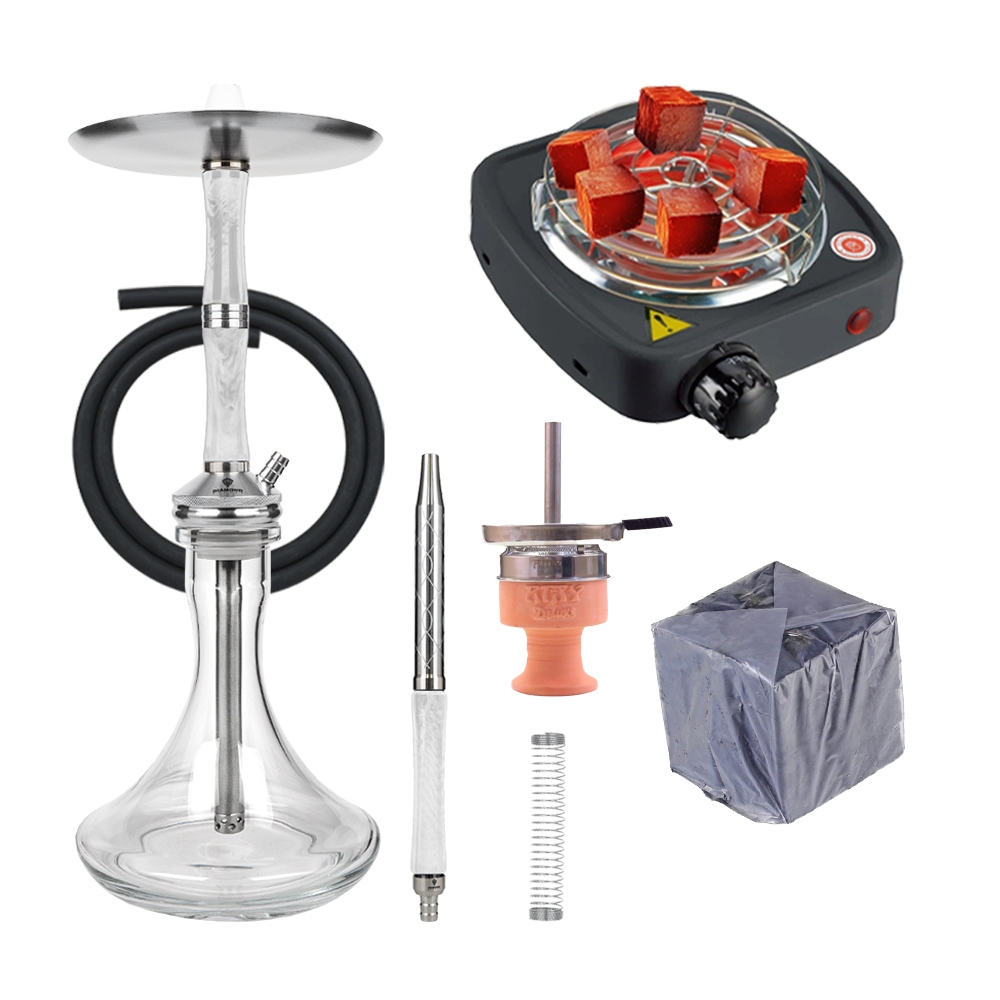 Diamond Hookah Excelsior - White/Clear