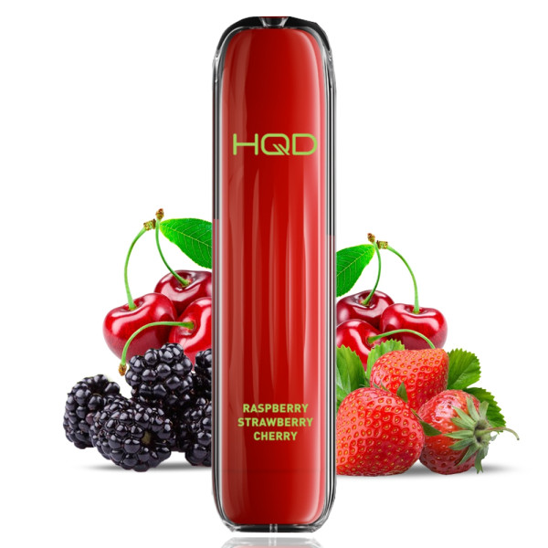HQD E-Shisha Surv 600 - Raspberry Strawberry Cherry