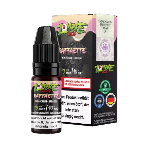 Zombie Nikotinsalz Liquid 20mg - Raffaette