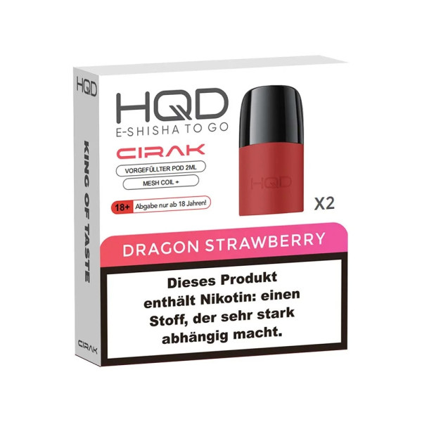 HQD Cirak - Dragon Strawberry - Pod (2er Pack)