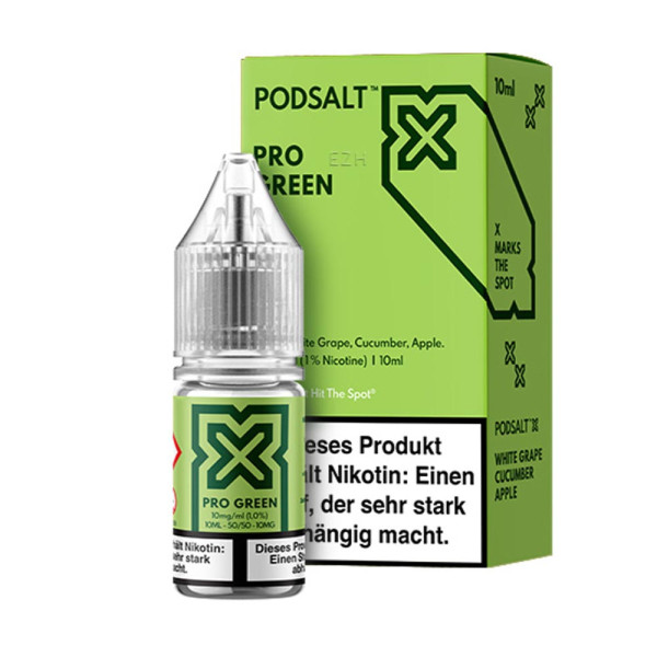 POD SALT X Liquid 10mg - Pro Green