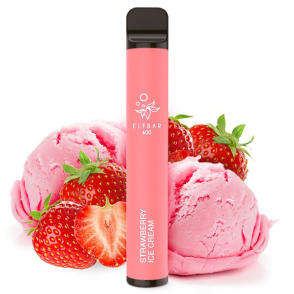 Elfbar 600 CP Einweg E-Shisha 20mg - Strawberry Ice Cream