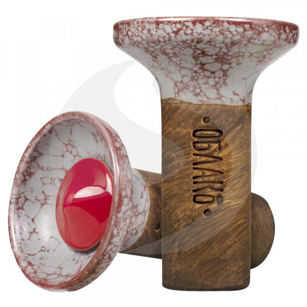 Oblako Flow Phunnel Glazed - Red on Marble Silver/Red