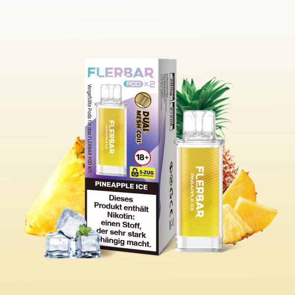 Flerbar POD (2stk) - Pineapple Ice 20mg