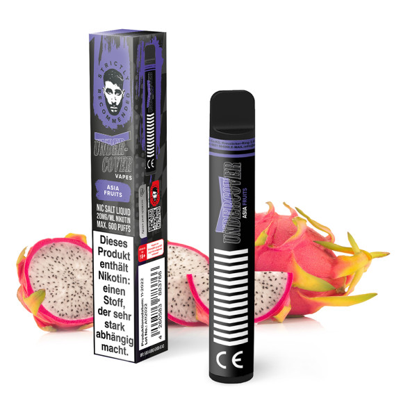 Undercover Vapes 600 by Samra 20mg - Asia Fruits