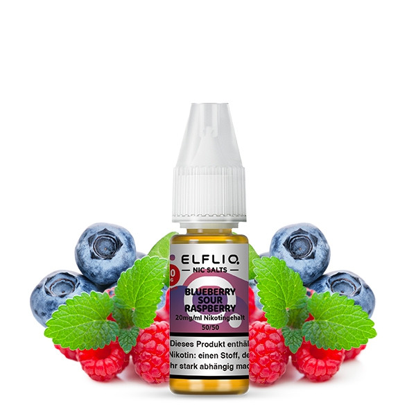 ELFLIQ Nikotinsalz Liquid 10mg - Blueberry Sour Raspberry