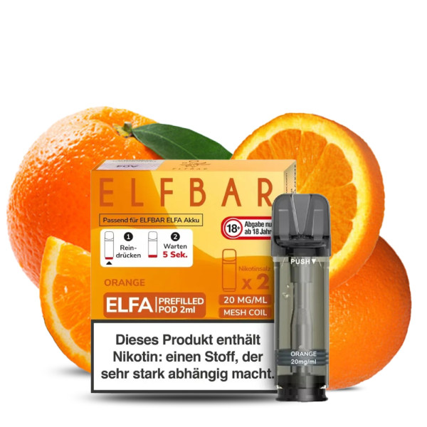 Elfbar ELFA Prefilled POD (2stk) - Orange 20mg