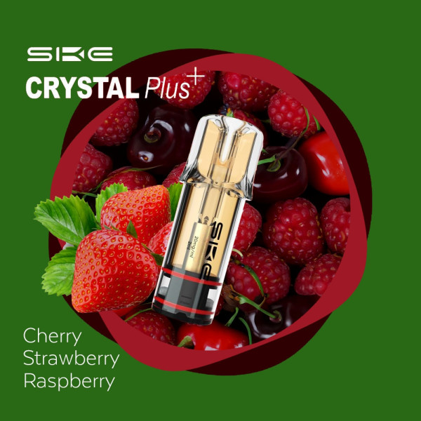 SKE Crystal Plus POD (2er Pack) - Cherry Strawberry Raspberry
