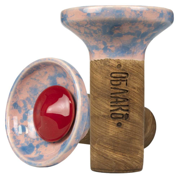 Oblako Flow Phunnel Glazed - Red on Marble Pink/Blue