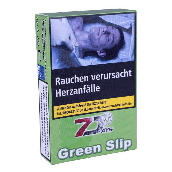 7 Days Tabak Platin 25g - Green Slip