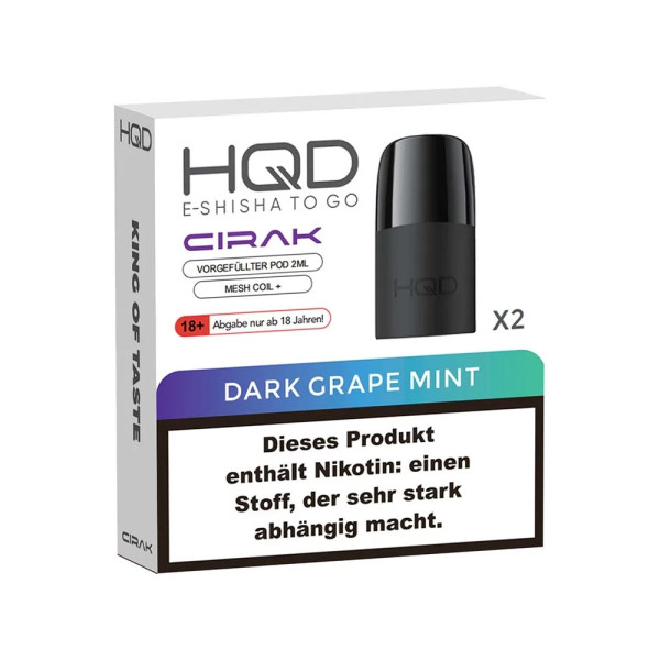 HQD Cirak - Dark Grape Mint - Pod (2er Pack)