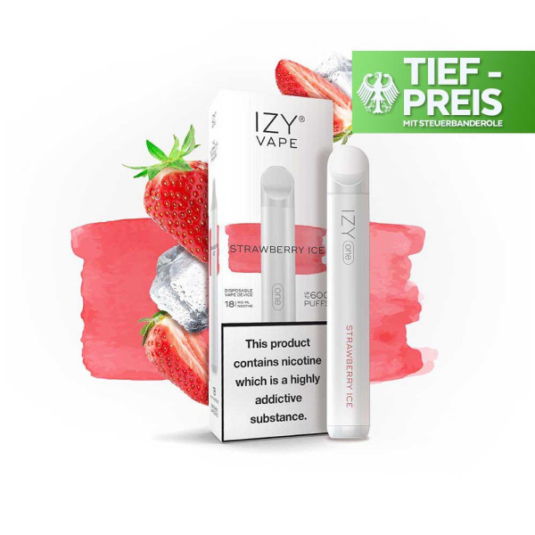IZY Vape 600 by True Passion 18mg - Strawberry Ice