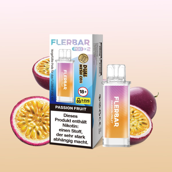 Flerbar POD (2stk) - Passion Fruit 20mg