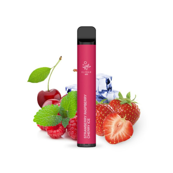 Elfbar 600 CP Einweg E-Shisha 20mg - Strawberry Raspberry Cherry Ice