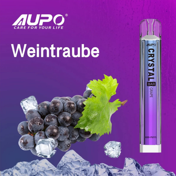 Aupo Crystal Vape 600 - Grape 20mg