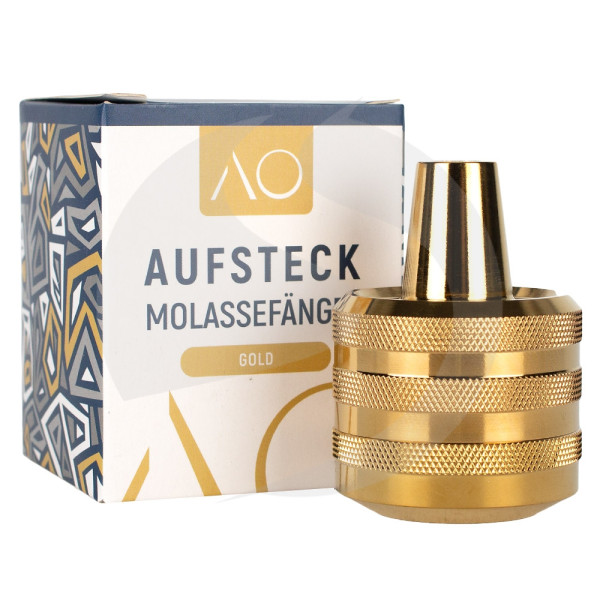 AO Aufsteckmolassefänger - Edelstahl Gold
