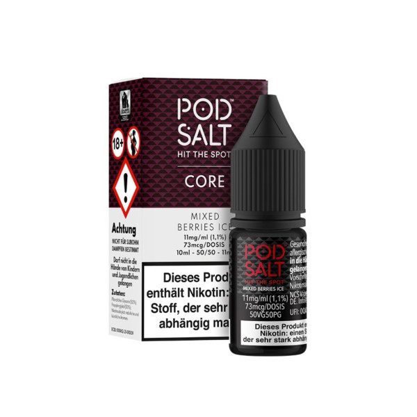 POD SALT Core Liquid 11mg - Mixed Berries Ice
