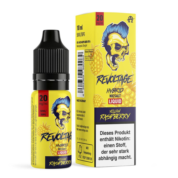 Revoltage Nikotinsalz Liquid 10mg - Yellow Raspberry
