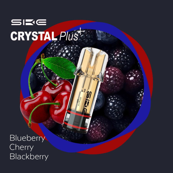 SKE Crystal Plus POD (2er Pack) - Blueberry Cherry Blackberry