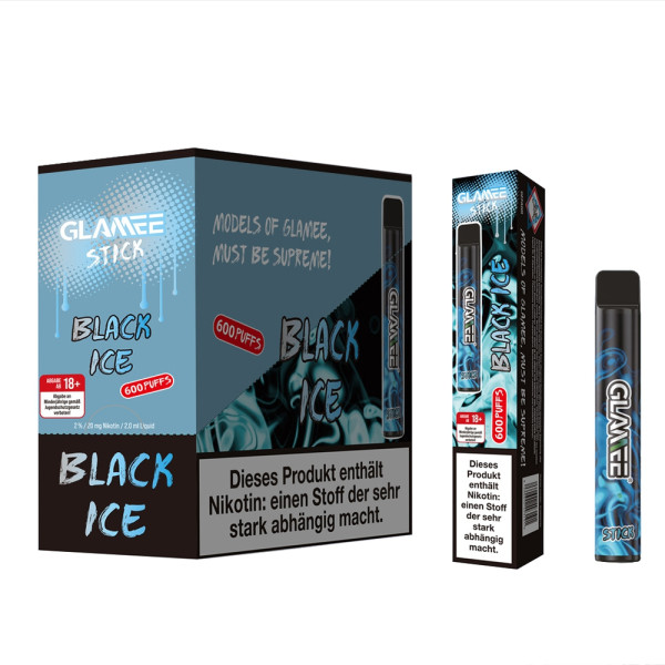 GLAMEE Stick 600 - Black Ice 20mg