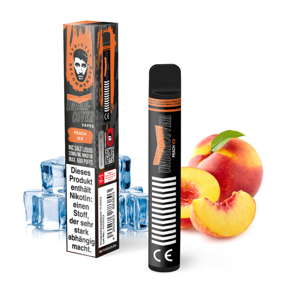 Undercover Vapes 600 by Samra 20mg - Peach Ice