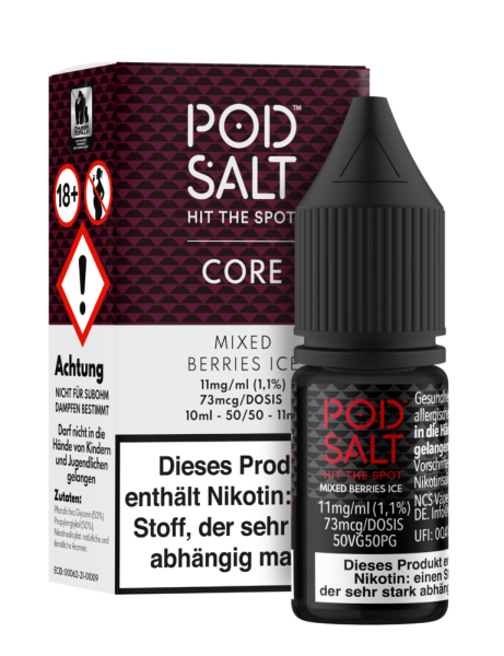 POD SALT Core Liquid 20mg - Mixed Berries Ice