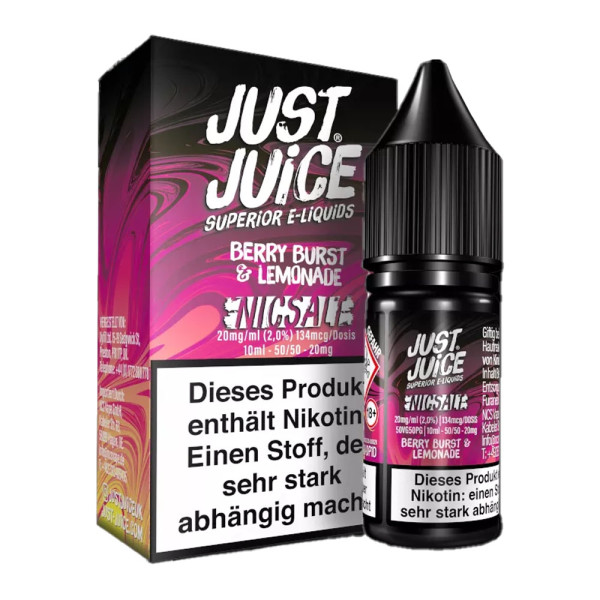 Just Juice Nikotinsalz Liquid 20mg - Berry Burst & Lemonade