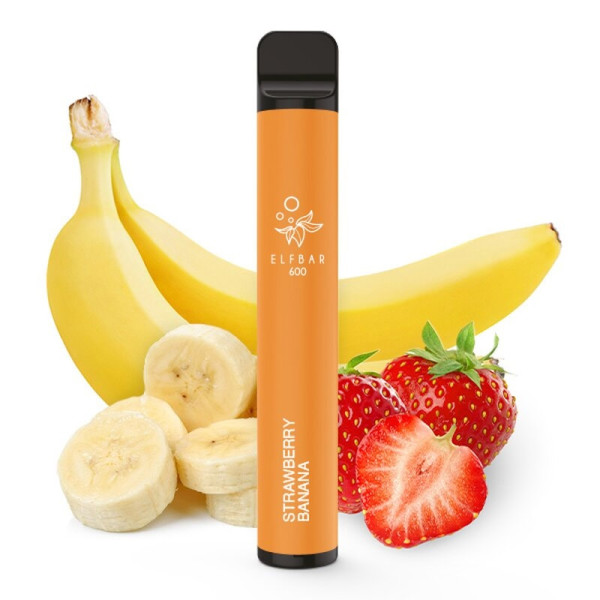 Elfbar 600 CP Einweg E-Shisha 20mg - Strawberry Banana